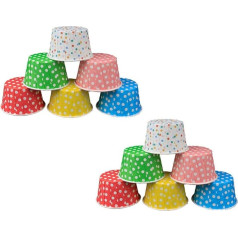 Angoily 100 Pieces Paper Ice Cream Sundae Cups Disposable Dessert Bowls Treat Cups for Ice Cream Sundae Frozen Yogurt Soup Party Supplies (Random Color)