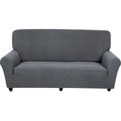 ‎Absolove absolove Stretch Sofa Cover, Sofa Throws, Elastic, Non-Slip, Breathable, Jacquard Spandex, Scratch-Resistant Sofa Cover for Cats and Dogs (2-Seater (145 cm-185 cm)), Grey