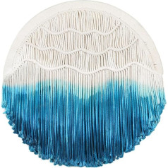 Holavida Macrame Wall Hanging Large Hand-Woven Boho Tapestry, Chic Wall Decoration for Bedroom and Living Room (60 cm)