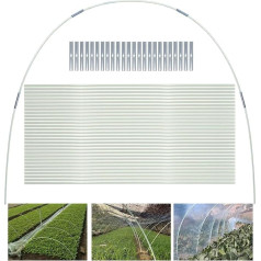 Greenhouse Hoops Pack of 30 43 cm Removable Greenhouse Rings for Plant Cover Polytunnel Greenhouse Tyres Arches Plastic Fibreglass Plant Tunnel for Garden Fabric Garden Stakes (6 mm)