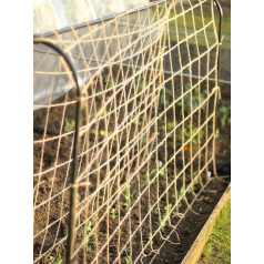 Natural Jute Netting Biodegradable Strong Pea Bean Climbing Plants 2m x 5m