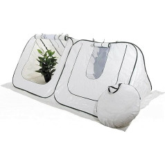 VERDELOOK Speedy 2 Door Greenhouse with PE Tarpaulin, 240 x 110 x 110 cm, Plant Protection for Garden and Patio, Gardening, Front Opening with Zip, Lockable
