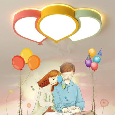 LED Children's Ceiling Light Dimmable Remote Control Modern Ceiling Light Boys Girls Bedroom Children's Room Living Room Dining Room Decoration Acrylic Balloon Cartoon Lampshade Household Ceiling