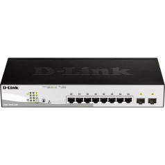 -10 portu 10/100/1000 gigabitu poe inteliģentais komutators