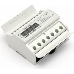 Three-phase electricity meter, high current intermediate meter, 380/400 V kWh, digital DIN rail, MID-calibrated, solar system, photovoltaic system, PV system, backstop ZS2