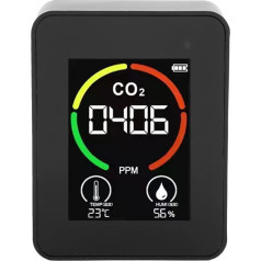 Air Quality Detector, 3 in 1 CO2 Meter CO2 Detector Air Quality Sensor Air Quality Monitor USB Charger TVOC Tester for Home Use