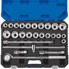 DRAPER t26amn/B 3/10,2 cm SQ. DR. MM/AF Kombiniert Socket Set (26 Stück), blau
