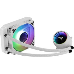 AeroCool MIRAGEL120W CPU Liquid Cooling 120mm ARGB Fan, TDP 200W, White