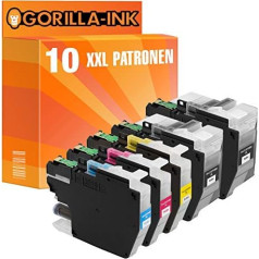Gorilla-Ink 10 XXL Cartridges Compatible with Brother LC-3219 | For MFC-J 6935DW MFC-J 5730DW MFC-J 6930DW MFC-J 5330DW MFC-J 5335DW MFC-J 5330DW MFC-J 6530DW MFC-J 5930DW