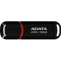 Atmiņas zibatmiņas disks uv150 auv150-256g-rbk (256gb, usb 3.0, melns)