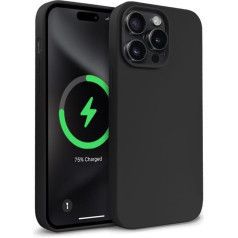 Crong Magnētiskais apvalks - iphone 15 pro max magsafe melns