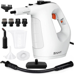 SXHY Steam Cleaner, Hand Steam Cleaner for Cleaning, Multi-Purpose Pressure Cleaner, Home Use, Permanent Steam Barrier, Unlimited Service Life, 11 Accessories for Removing Dirt and Grease