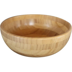 pandoo Bamboo Bowls, Fruit Bowl, Bamboo Bowl, Bowl Set, Salad Bowl, Bamboo Tableware, Fruit Basket, Wooden Bowl, Decorative Bowls (Diameter 25 cm)