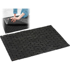 Black Bath Mat for Bathroom and Shower - 16