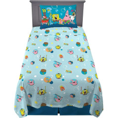 Franco Kids Bedding Super Soft Microfiber Sheet Set 3 Piece Double Size SpongeBob Sponge on the Run NA2998