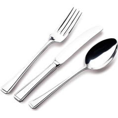 Grunwerg 24 teilig Besteck Set in Einer Geschenkbox – Harley Stil, 18/0 Edelstahl, gemischte Besteckset