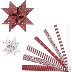 Vivi Gade 15 Plus 25 mm Copenhagen Assorted Weaving Design Paper Strips, Pack of 60