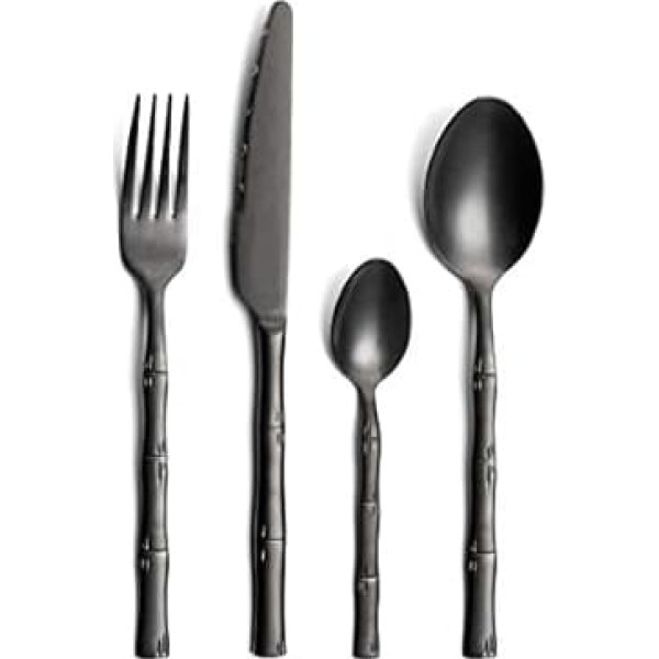 Amefa Karma 16 Piece Cutlery Set for 4 People Bamboo Stainless Steel