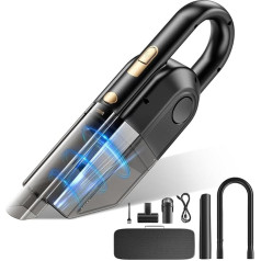 Doovasen Handheld Vacuum Cleaner 15000PA Powerful Multifunctional Handheld Vacuum Cleaner with HEPA Filter and Stainless Steel Filter, Suitable for Home, Car, Office, Table, Pet Hair