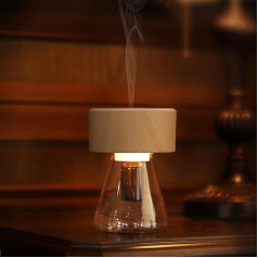 Aroma Diffuser, Minidiva Essential Oil Diffuser with LED Night Light, Timer, Professional Atomization Technology, Full Spectrum Oils Adaptability, Waterless, Portable, DIY (Wood Grain)