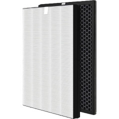 Replacement HEPA Filter FY1410/30 and Activated Carbon Filter FY1413/30 Replacement Part for Philips AC2729/10 AC1214/10 Series 1000 and 1000i Air Purifier (HEPA + Activated Carbon Filter)
