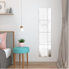 ANGNYA Pack of 4 Wall Mirrors Square 30x30cm Explosion Proof Wall Mirror with Strong Foam Adhesive Wall Decoration