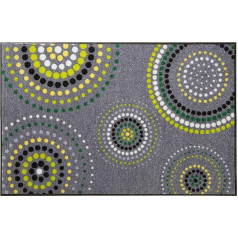 Erwin Müller Door mat, Dirt Trapper Mat, Circles - Non-slip, Easy-care, Suitable for Underfloor Heating, Other Colours, Sizes Available