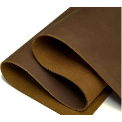 Dark Brown Real Leather Square 1.8mm-2.0mm Thick Cowhide Leather Hobby Horse Craft Sewing Hobbies Workshop, 12