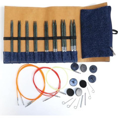 KnitPro - KnitPro Special Edition Wood Indigo Interchangeable Needle Set - 1 Set