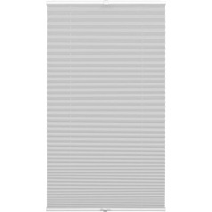 GARDINIA Pleated Concept Daylight Opaque Folding Roller Blind, All Mounting Parts Included, Easyfix Pleated Blind Tensioned with Two Operating Rails, Grey, 50 x 130 cm (W x H)