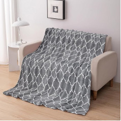 Flannel Blanket for Sofa and Bed, 220 x 240 cm, 100% Microfibre, Extra Soft, Fleece Throw, 150 cm, Very Soft and Comfortable