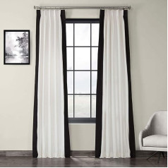 HPD Half Price Drapes PRCT-VC1716-108-FP 25 x 108 cm Vertical Pleated Blind with Colour Block Effect Fresh Popcorn and Black