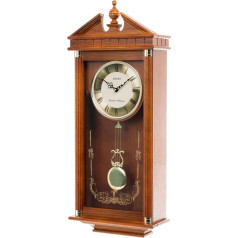 Seiko QXH107B Westminster/Whittington Dual Chime Wanduhr mit Pendel, Braun, 76 x 36,5 x 14 cm