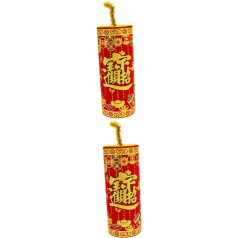Abaodam Ornament 2 Pieces Chinese New Year Decoration Decor For Car Sculpture Decor Chinoiserie Decor Spring Chinese New Year Fireworks Chinese Festival