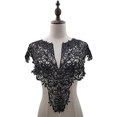 1 Piece Colour Lace Fabric Dress Appliqué Motif Blouse Sewing Border DIY Neckline Collar Costume Decoration Accessories