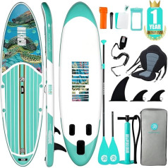 Niphean Stand Up Paddle Board for Adults with SUP Accessories, 320 cm Durable Inflatable Paddle Boards for Adults of All Skill Levels, Sup Board, Stand Up Paddling Board with Seat, Paddle Board