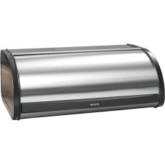 Brabantia Matte Steel Roll Top Bread Bin