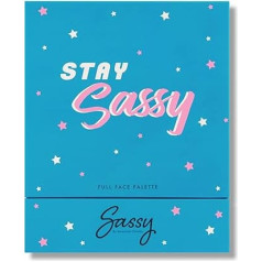Sassy by Savannah Chrisley Stay Sassy Full Face Palette - Eyeshadow and Sculpting, Highlight and Blush Powder - Essential Makeup Products - Creates Professional Cosmetic Looks - 1 Piece