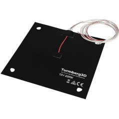 Turmberg3D - Black Silicone Heating Mat for 3D Printers, Compatible with Creality CR10 (Version C, 12 V 220 W)