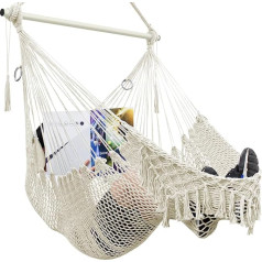 Hanging Chair Outdoor & Indoor Hanging Chair Boho Hanging Swing Hanging Chair for Children Adults Made of Thickened Cotton Rope with Pillow