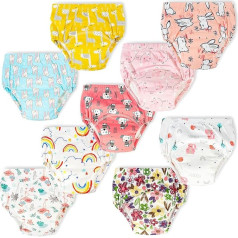 Heekcaa Potty Training Trousers Children - Pack of 9 Nappy Panties for Children Soft and Breathable Training Trousers Potty Underwear Toilet Training Underwear