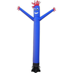 Inflatable Hose Man Sky Puppet Dancer - Funny, Crazy Waving Inflatable Tube Type for Festival Advertising, Blower Not Included (Blower Not Included) (Blue, 6m)