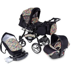 Urbano Carlo combination pram, baby car seat, 3-in-1 system, car seat.