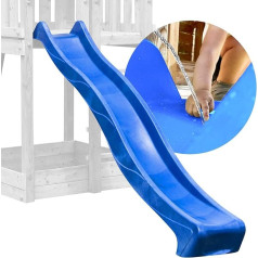 DEMMELHUBER - Children's Slide Outdoor Garden Play Equipment, Sturdy Water Slide for Children, Alternative to Indoor Play Equipment, 2.90 m Long (Blue)