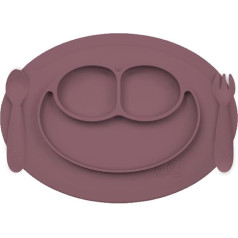 ezpz Mini Feeding Kit Mallow 12 Months + (Mini Mat, Spoon and Fork)