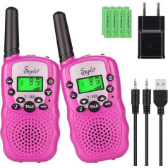 Sigdio Walkie Talkies for Kids PMR446 Radios with Batteries and Charger Radio Walki Talki Flashlight VOX 8 Channel 0.5 W