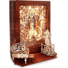 FUNPOLA Beauty and the Beast 3D Puzzle for Adults - Beauty and the Beast 3D Puzzle - 3D Wooden Puzzle Fairy Book - Decor for Children and Adults (Beauty and the Beast)