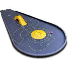 myminigolf 42 Mobile Play Track (Mini Golf for Home, with Various Obstacles, Golf Mat), Multi-Colour