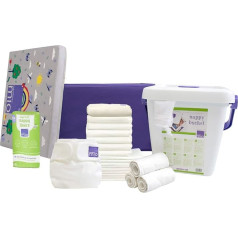 Bambino Mio, Mioduo Cloth Nappy Starter Set, White