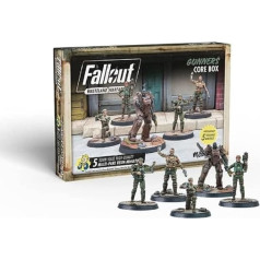 Modiphius Entertainment | Fallout Wasteland Warfare | Gunners: Core Box | Miniatures | Unpainted